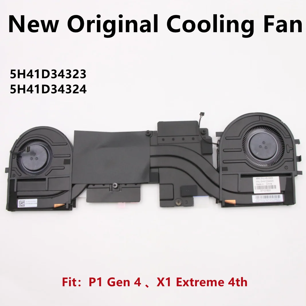 

New Original For Laptop Lenovo ThinkPad X1 Extreme 4th P1 Gen 4 CPU Cooling Fan Heatsink Radiato FRU PN ：5H41D34323 5H41D34324