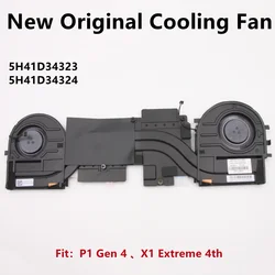 New Original For Laptop Lenovo ThinkPad X1 Extreme 4th P1 Gen 4 CPU Cooling Fan Heatsink Radiato FRU PN :5H41D34323 5H41D34324