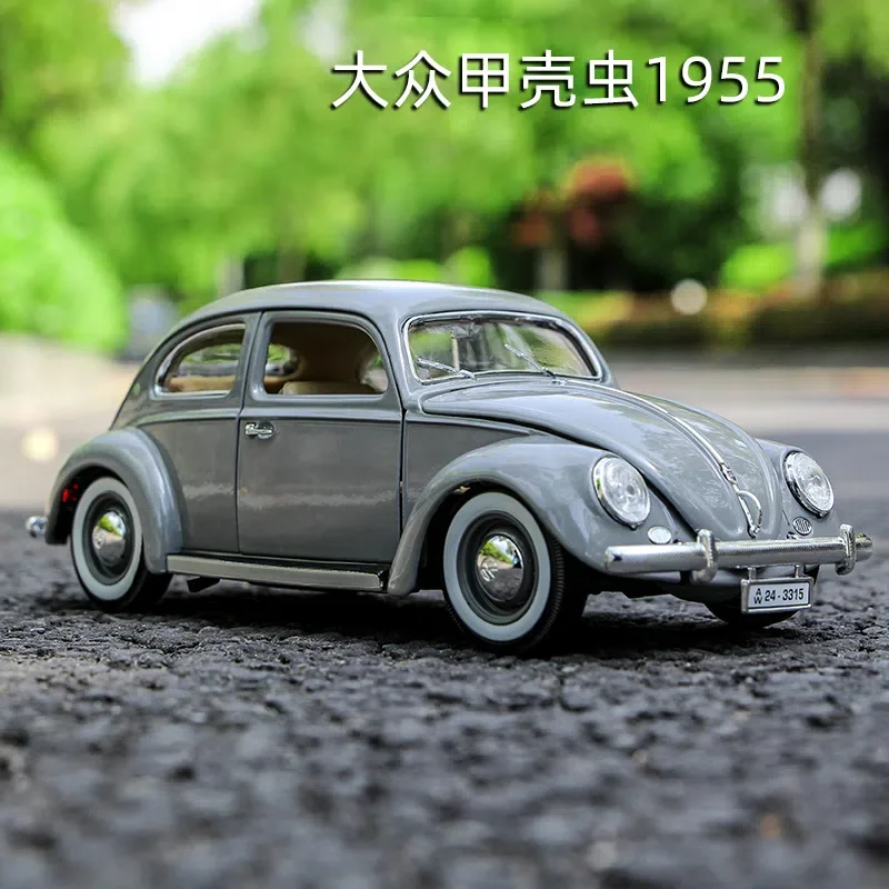 Bburago 1:18 1955 Volkswagen Kafer Beetle Alloy Model Car Static Metal Model Vehicles B485