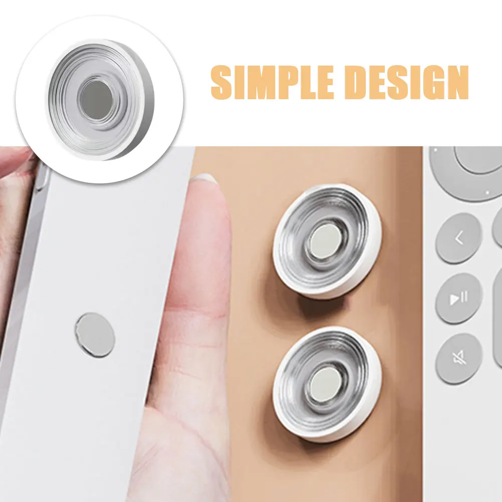 

6 Pcs Remote Control Bracket Magnetic Holder Wall-mounted Crystal White Reusable Plastic Punch Free Adhesive Home Decor Router