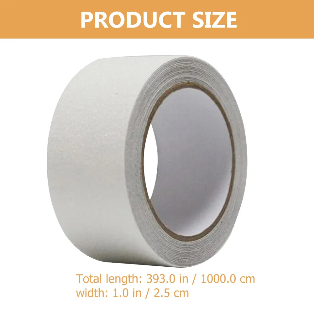 1 Roll Premium Non-Skid Grip Tape Transparent Anti-Slip Stair Treads for Outdoor Steps Indoor Staircase Safe Reliable Traction