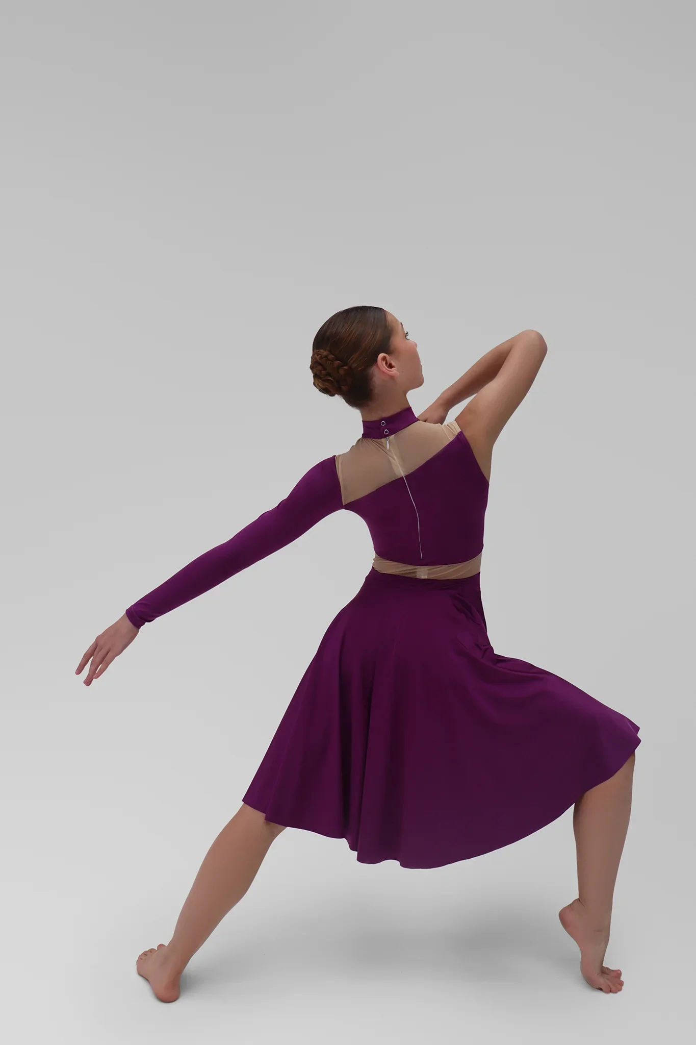 Nieuwe danskostuum professionele jazzdansjurk