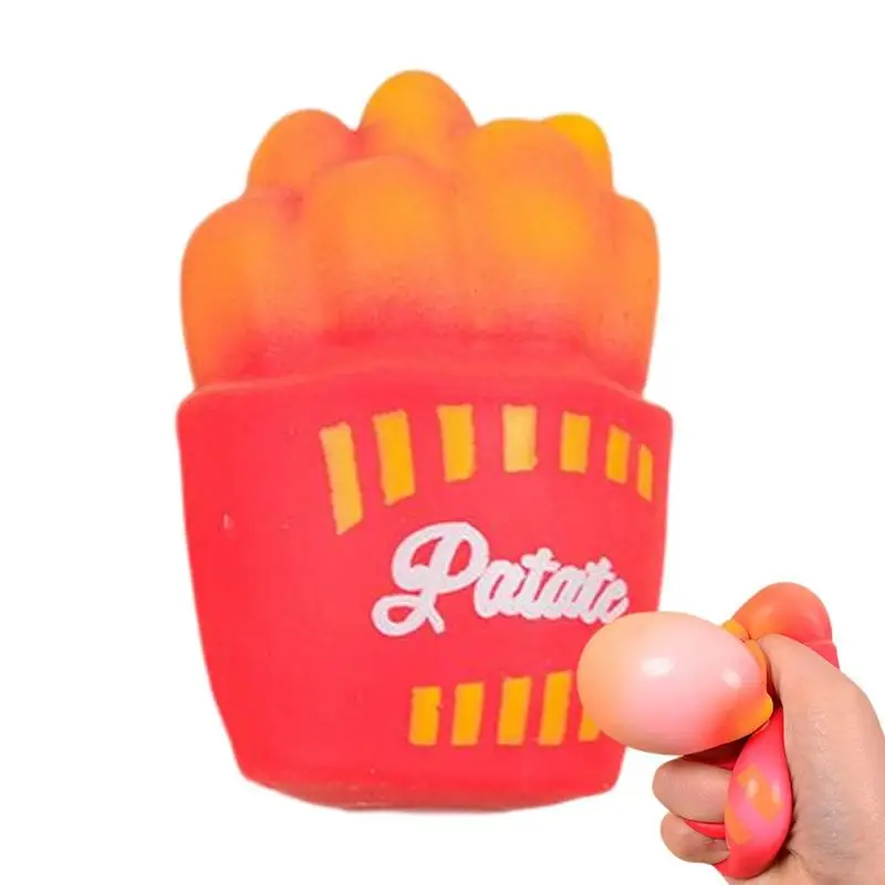 

Sensory Squeeze Toy Realistic French Fries Coke Cup Creative TPR Stress Toys For Kids Adults Stress Reduction Mood Relaxation