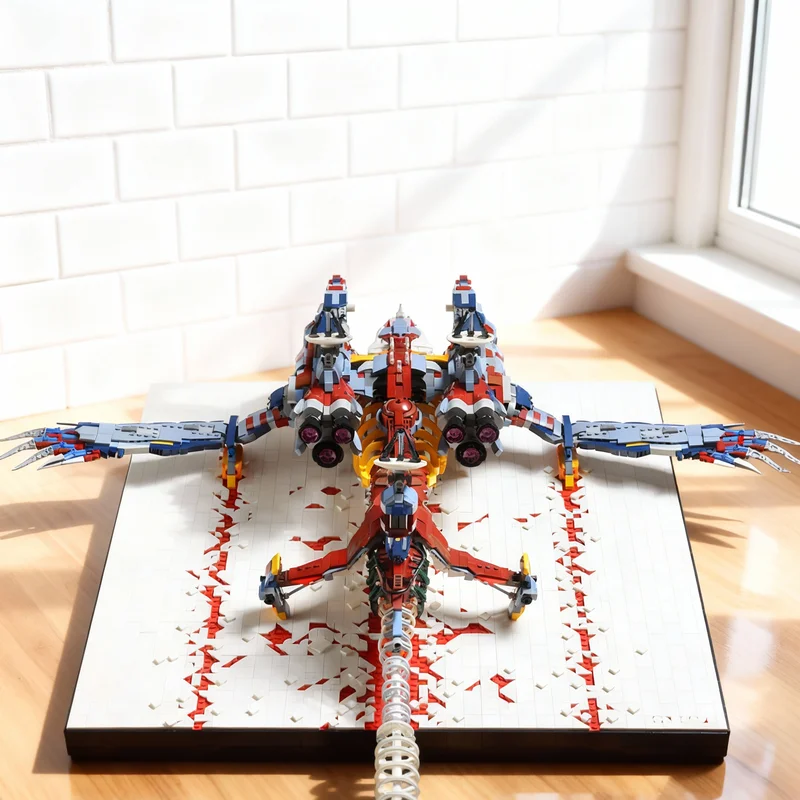 

6978 деталей MOC Evangelion Wunder: Набор строительных блоков для творчества, подарок, декор для демонстрации, сборная модель премиум-класса для взрослых и детей, игрушка для дома и офиса