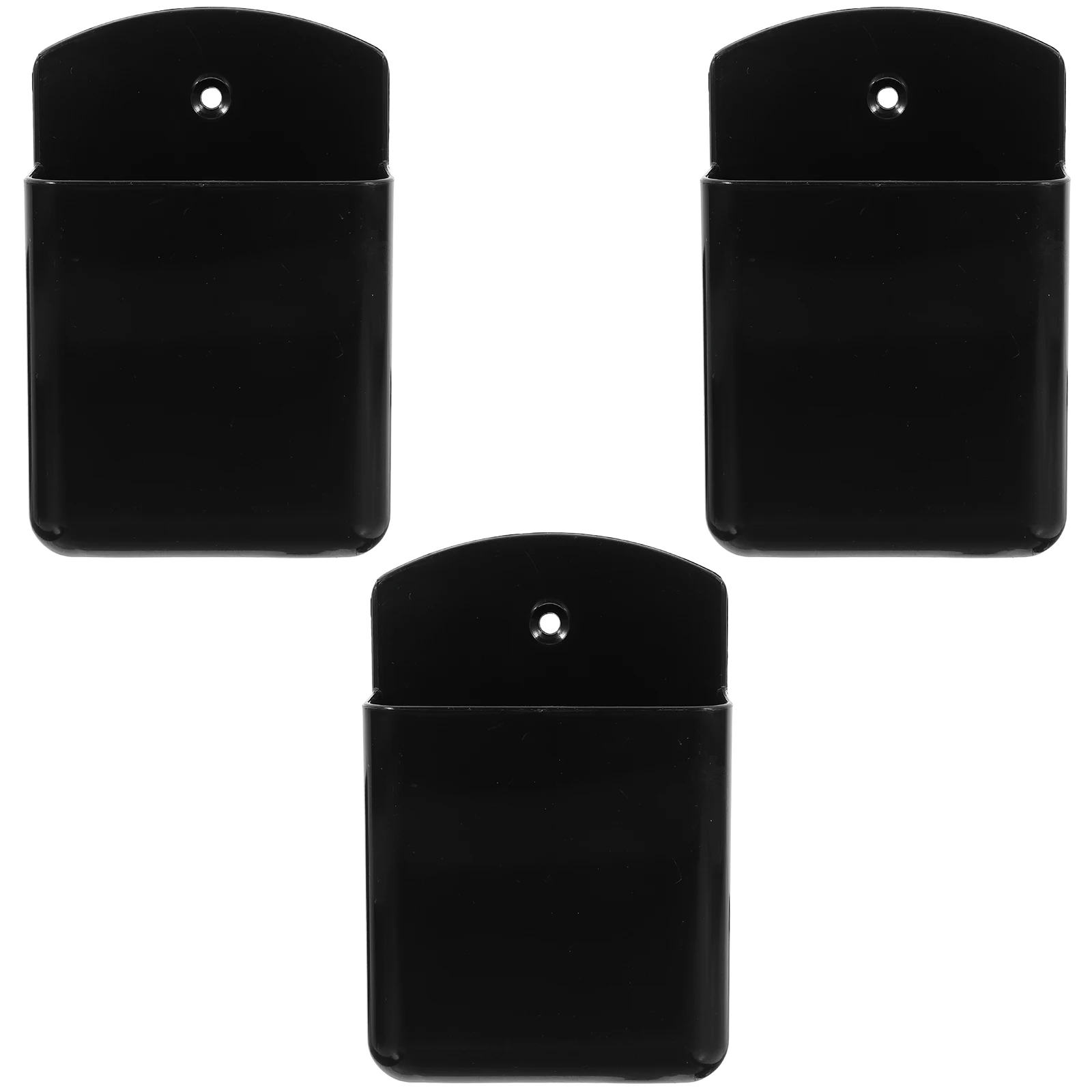 

3pcs Remote Control Hanger Wall Holder Tray Mount for Plastic Stand Remotes Office Storage Solution No Drill Living Room
