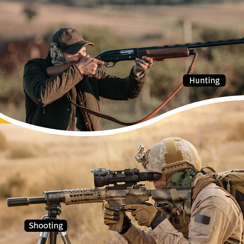 Active Helmet Mounted Earmuffs For Shooting Electronic Hearing Protection Ear Protect Noise Reduction Active Hunting Headphone