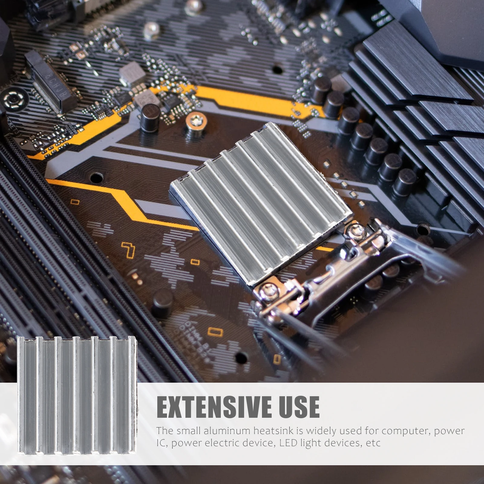 

Aluminum Radiator Radiator With Tape Chip Heat Sink Chip Radiator IC Chip Cooler