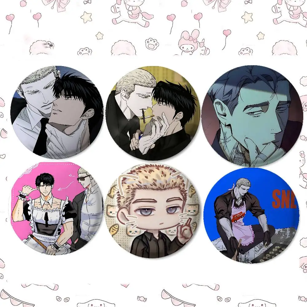Cute Classic S-Sesame S-Street Badges Tinplate Soft Button Pin Brooch Metal Badge Custom Jewelry Accessories Hat Bag Lapel