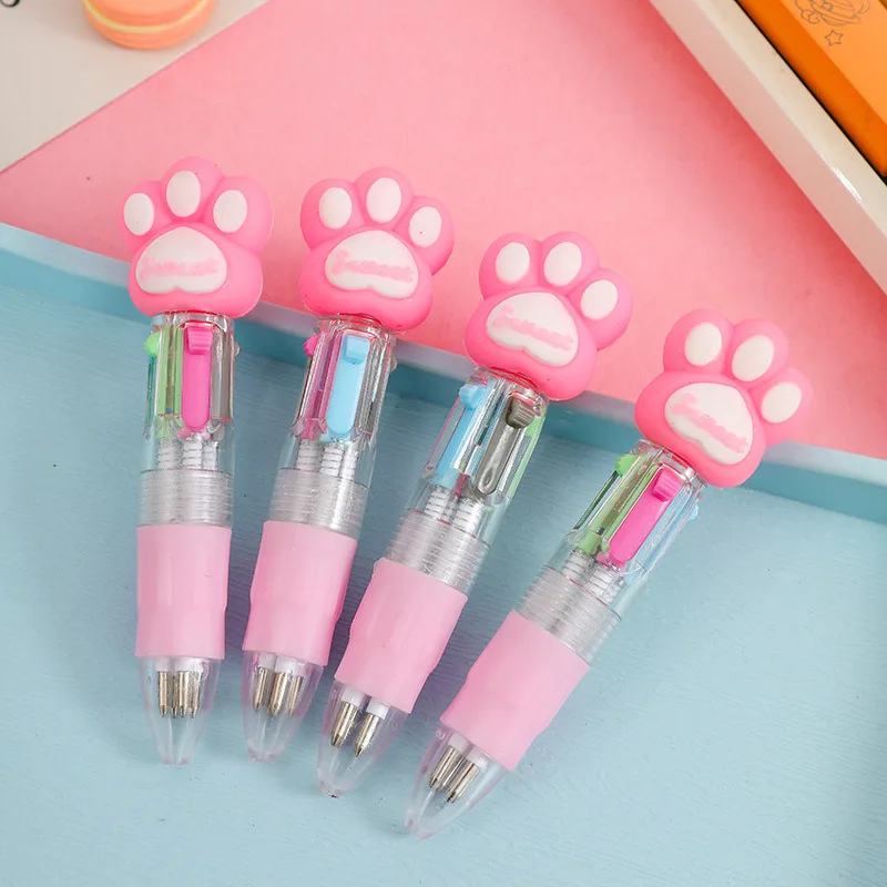 1 Pcs Sell Bear Hands Cute Cartoon Mini Ballpoint Pen School Student Stationery Draw Wrirte Mark Pen Wholesale Multi Style