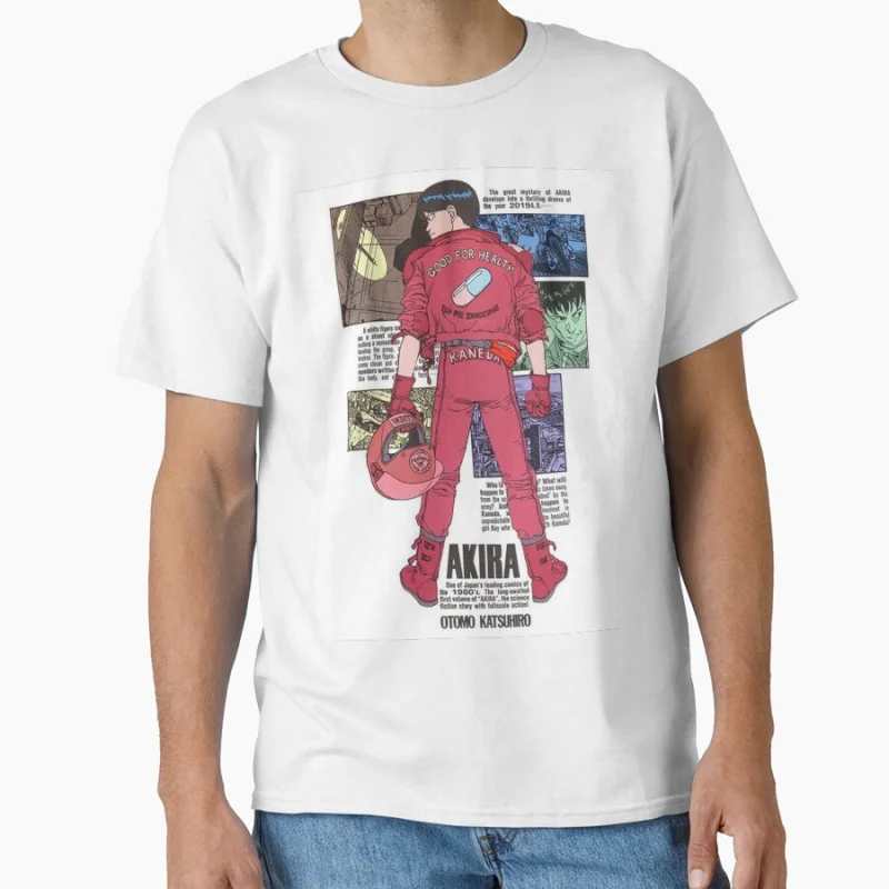 

Back Akira 80s Neo Tokyo Explosion Cyberpunk Anime T shirt for man Large size Tops Manga Graphic Print Y2k Clothes Cartoon Tee
