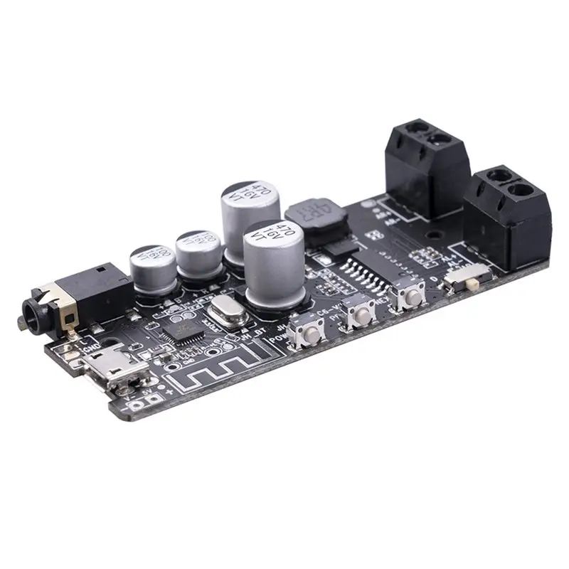 

Усилитель мощности A33T-Bluetooth 5.0, класс D, беспроводной аудиоплеер, USB-звуковая карта, цифровая плата усилителя, 2x5 Вт/45 Вт, управление через приложение