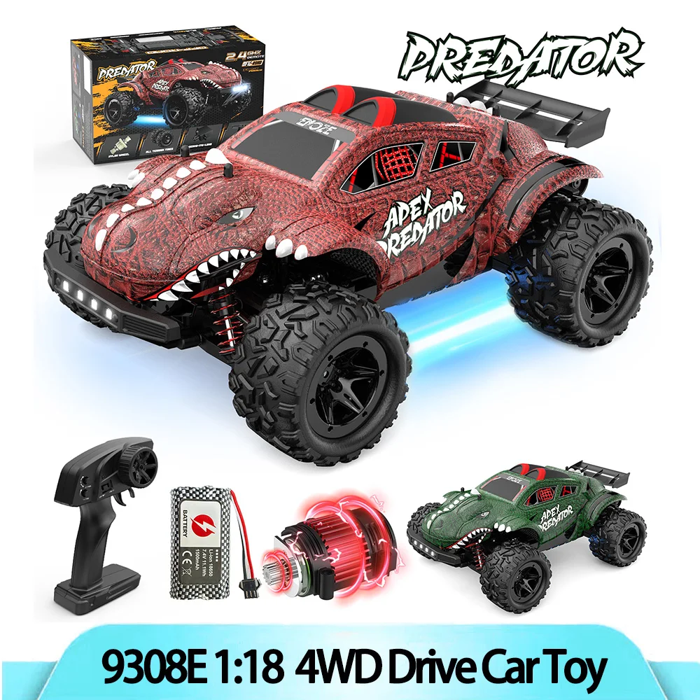 

9308E 1:18 High-Speed 4 Wheel Drive Rc Car Simulation Remote Control Electric Off-Road Vehicle Model Toy Gift