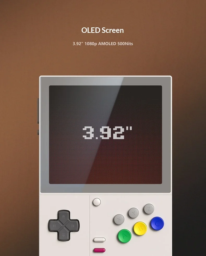 New Vertical Retro Android Handheld Game Console 3.92 Inch AMOLED Touch Screen Snapdragon G1 Gen2 Portable Emulation Game Player