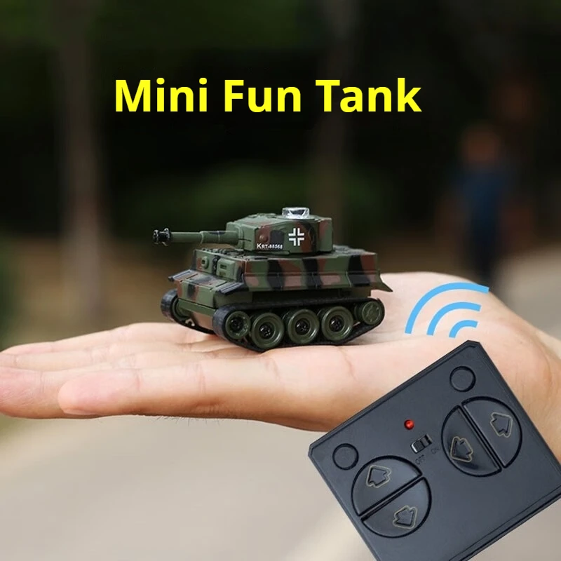 

Remote Control Mini Tank 2.4ghz Electric Military Simulation Q Version Off Road Micro Toy Tank For Kids Aged