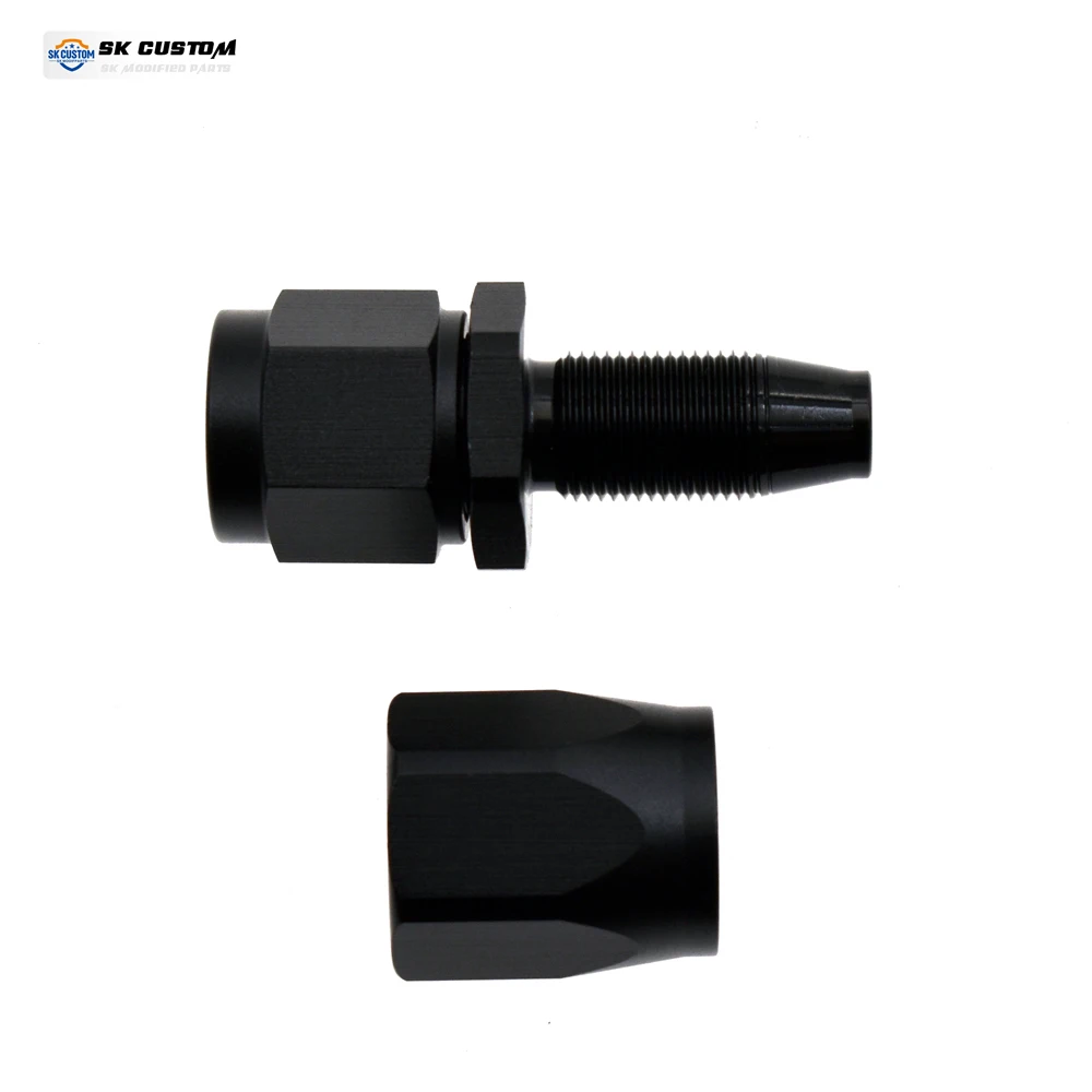 Универсальный фитинг масляной трубы, плетеный провод, адаптер масляной трубки, интерфейс масляного радиатора двигателя AN6, прямой 0 ° 45 °   90 °   120 °   150 °   180