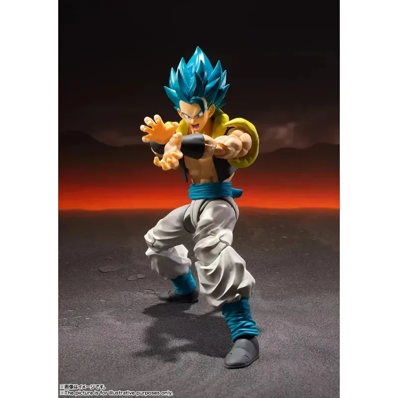 Auf Lager BANDAI S.H.Figuarts Original Dragon Ball Super Gogeta Super Saiyajin Gott Super Saiyajin Blau Action Figur Spielzeug