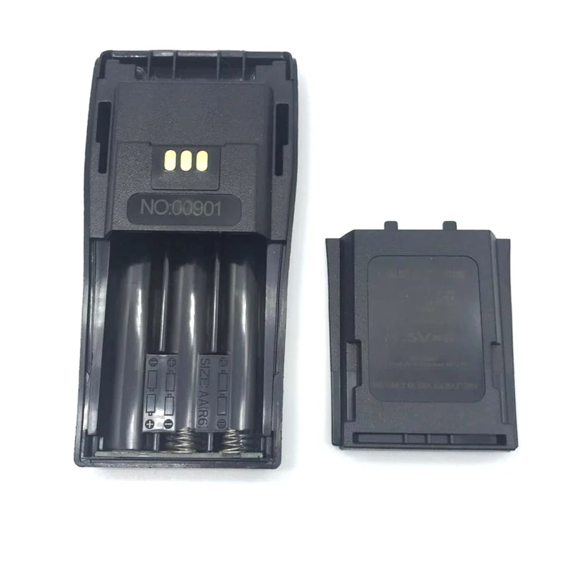 1 Stuks 6x Aa Batterij Case Box Adapter W/Riem Clip Voor Motorola Dep450 Gp3188 Gp3688 Dp1400 Pr400 Cp140 Cp040 Cp200 Ep450 Radio