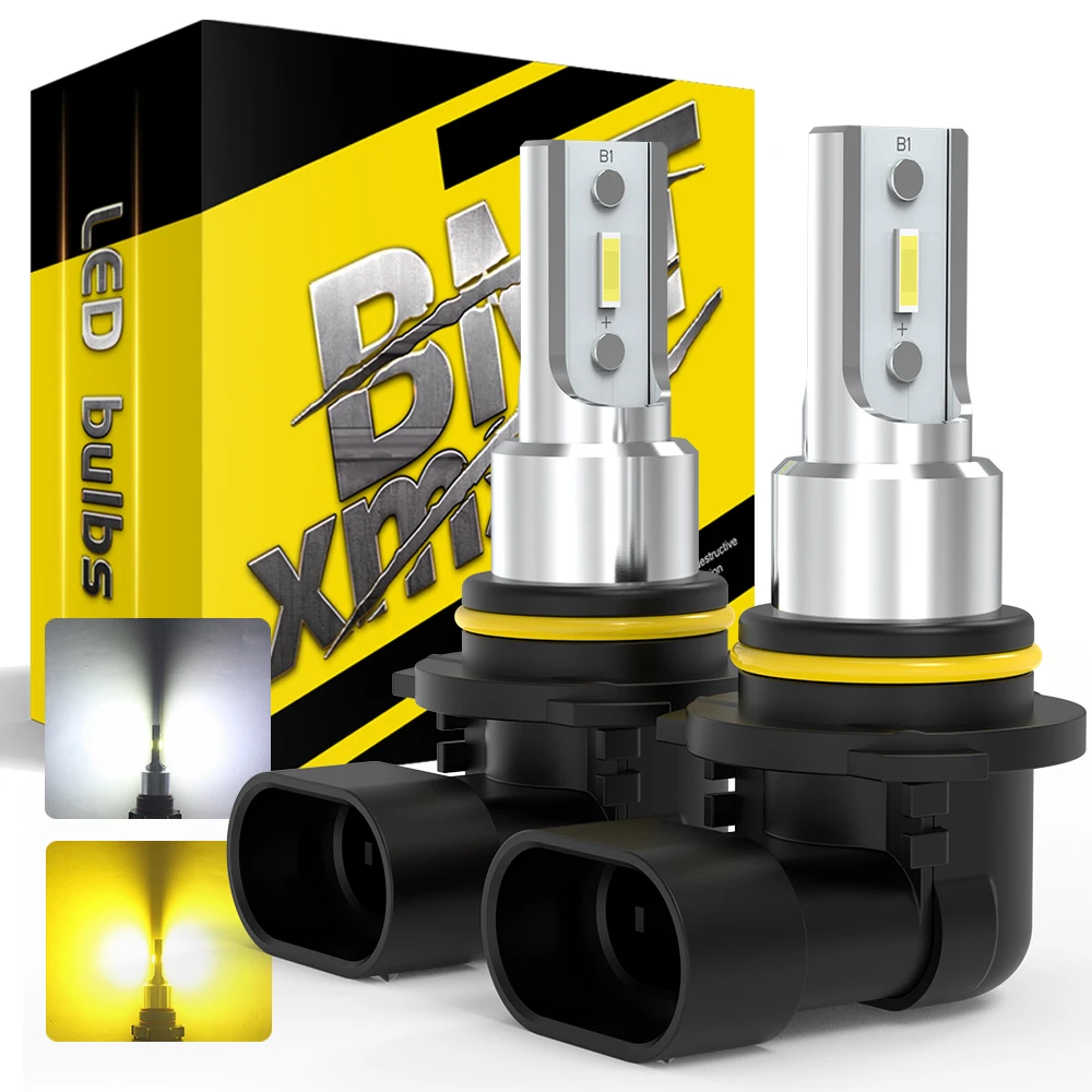 

BMTxms 2Pcs Canbus 9006 HB4 LED Fog Light Bulb Car DRL Daytime Lamp For TOYOTA 4Runner Sequoia Corolla Echo Tundra White Yellow