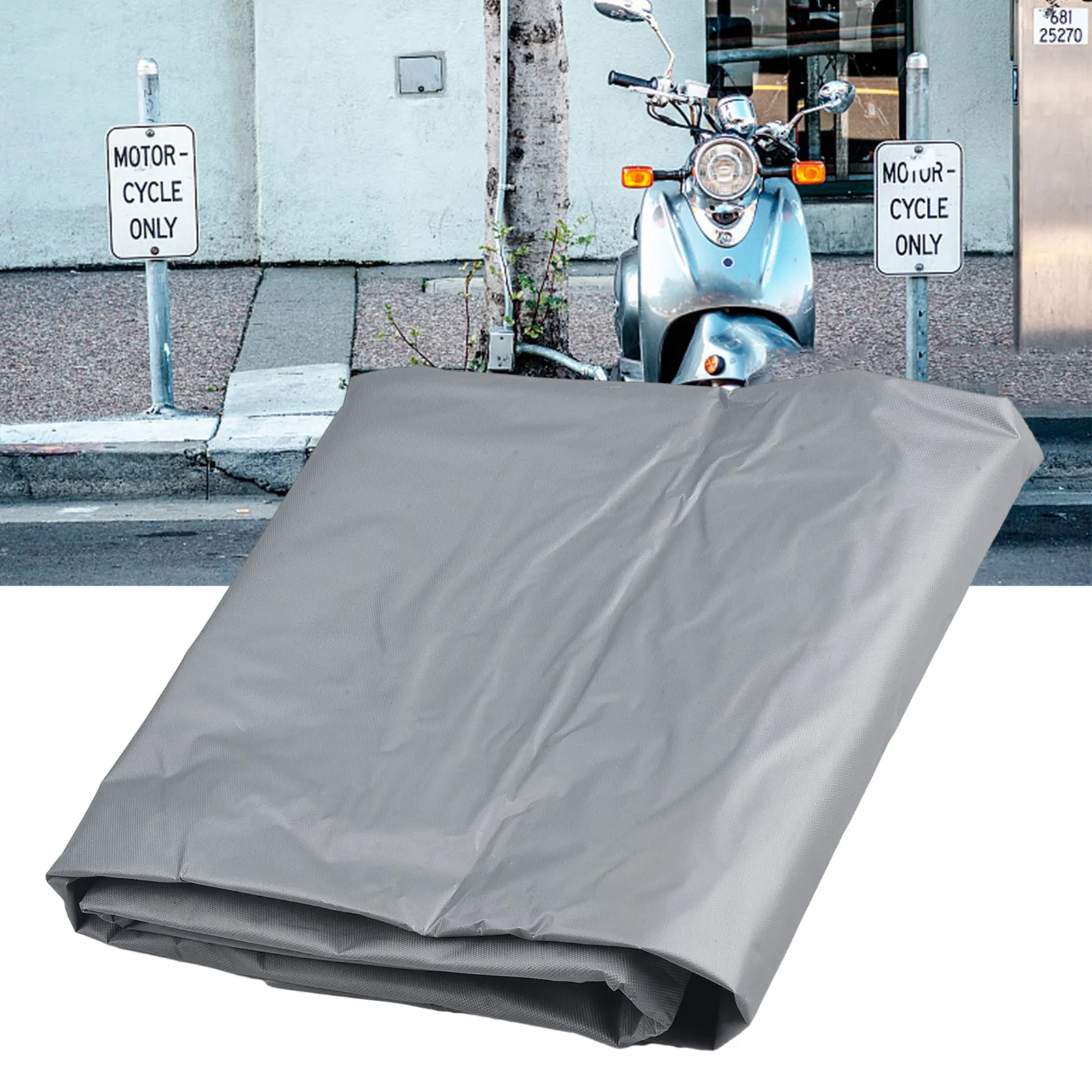 

Silver Bike Cover Bike Cover 200-250 G Brand New Dust Prevention Easy To Use Extra Large High Quality Rain Protection