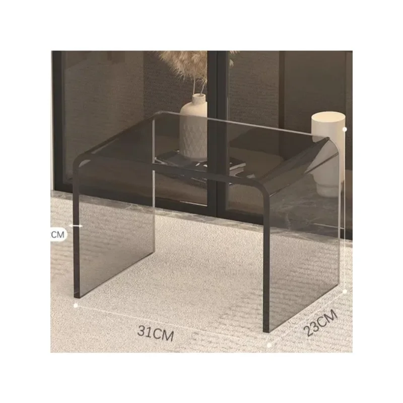 modernacrylic, shoe changing small low stool, transparent and durable makeup stool, new balcony creative doorstep home use