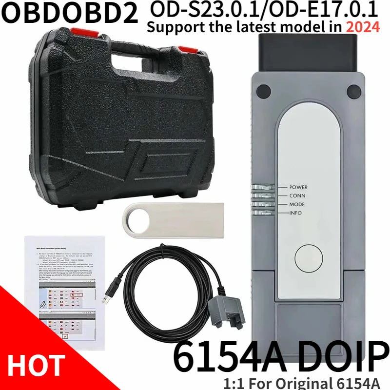 NEW Original Shell 6154 Scanner DoIP CAN FD OD-S23/OD-E17 No Need Driver Better than For VNCI 6154A 5054A Car Diagnostic Tool