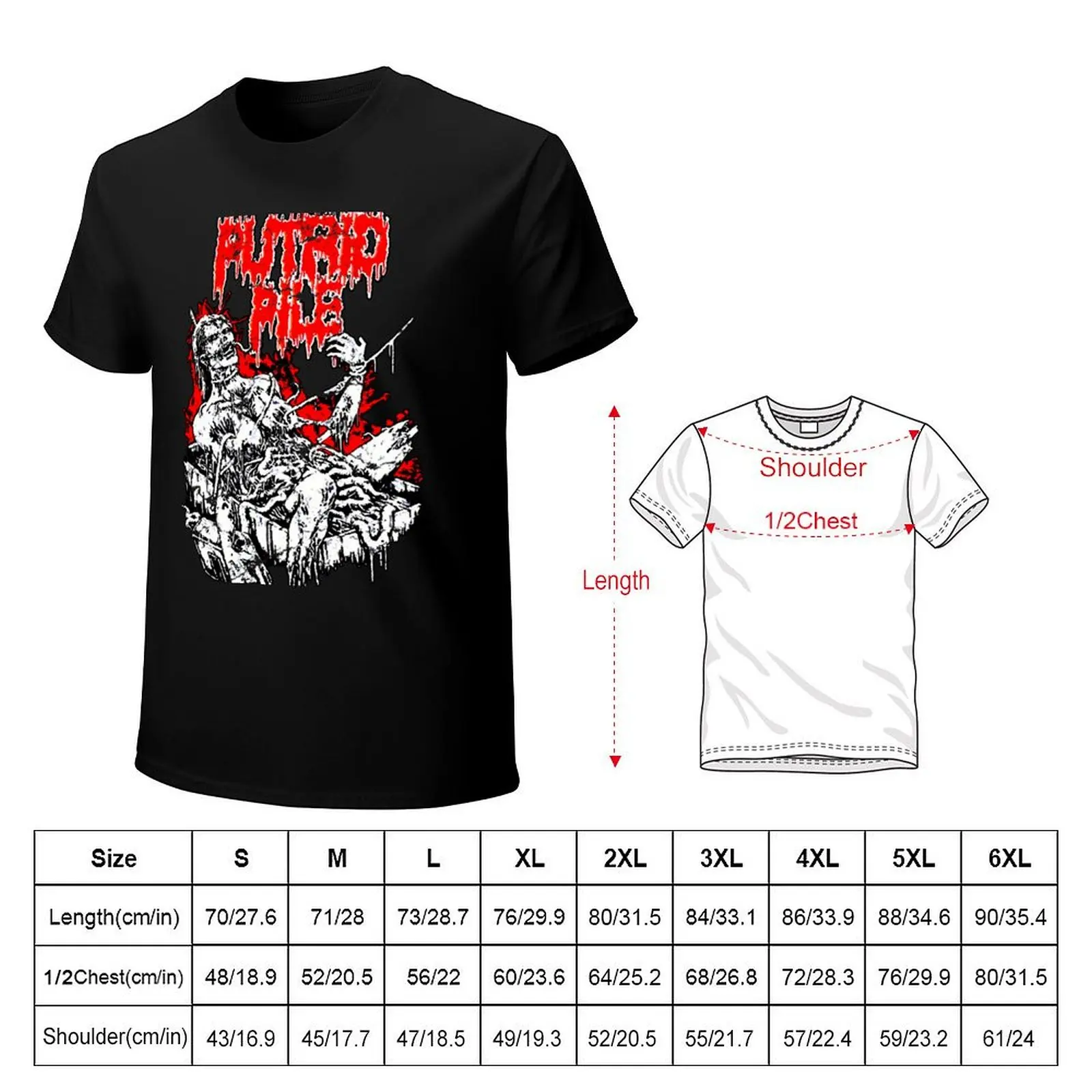 Putrid Pile T-Shirt Big and Tall Gym T-Shirt
