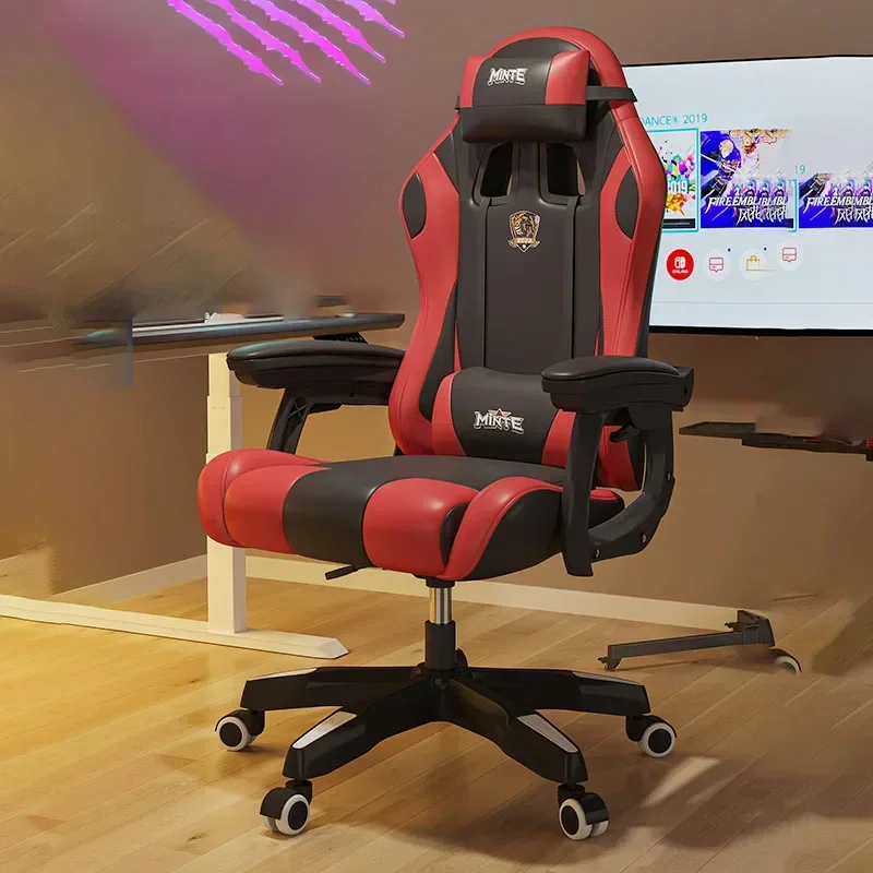 Poltronas de relaxamento poltrona jogador cadeira rotativa fezes cadeiras de escritório relaxar gamer couro individual ergonômico jogo especial pc