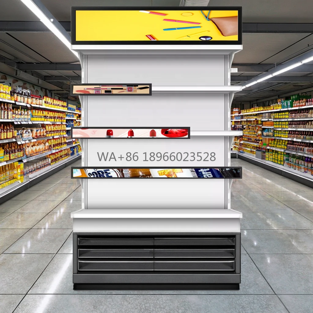 P1.25 GOB 300x60mm Shelf LED Display Screen Supermarket Retail Store Advertising Display on Goods Strip Shelves