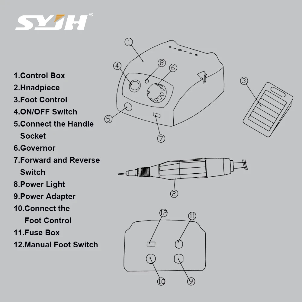 

SYJH 40000 об/мин стоматологический бесщеточный микромотор электрическая полировальная шлифовальная машина микромотор 207 блок управления стоматологическое лабораторное оборудование
