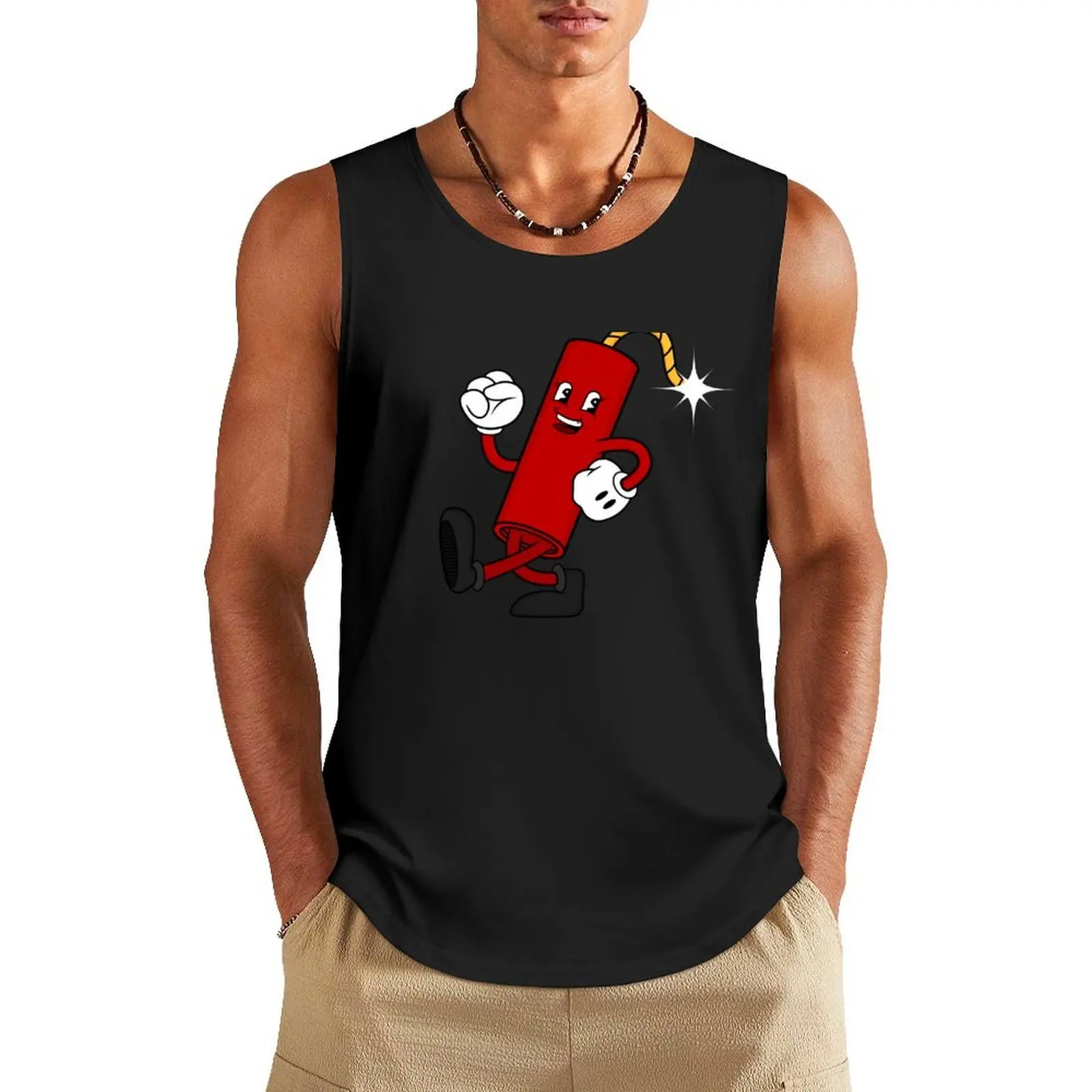 

Dynamite Tank Top Men's gym basketball clothing Bodybuilding shirt Men's t shirt