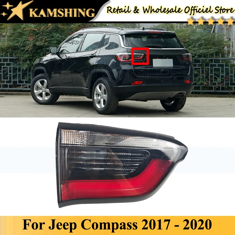 

CAPQX INNER Rear Tail light lamp For Jeep Compass 2017 2018 2019 2020 Rear Brake Light Taillight Tail lamp head Lamp head light