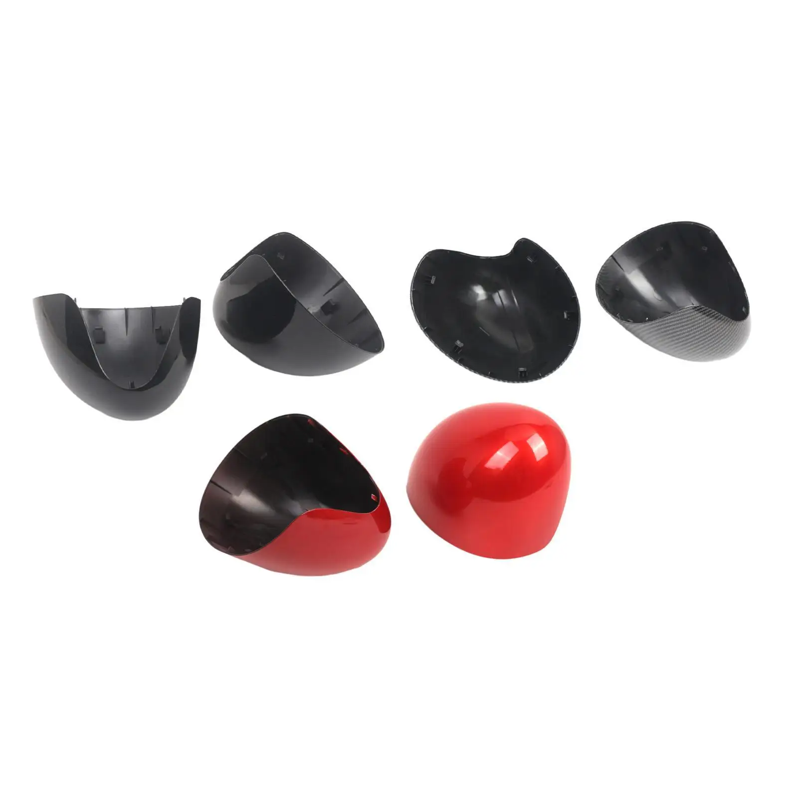 

Exterior Back View Mirror Housing Decorative PP Protector Pair for BMW Mini F54 F55 F56 F57 F60 Left Hand Drive Vehicles