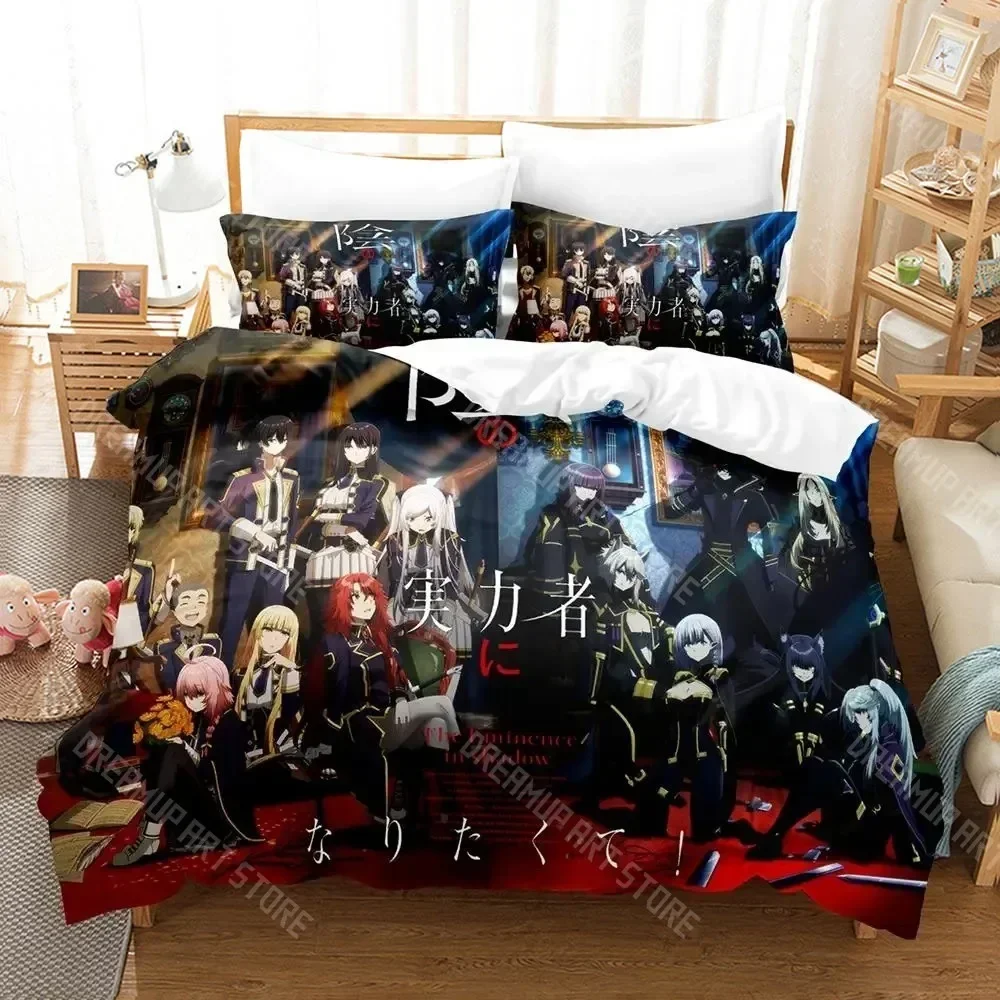 Exquisite 3D Print The Eminence In Shadow Bedding Set Single Twin Full Queen King Size Bed Set Adult Kid Bedroom Duvetcover Set