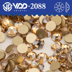 VDD 058 Golden Shadow SS16-SS30 2088 Rhinestones Crystal AAAAA 8 Big 8 Small Flatback Stone DIY Crafts Nail Art Accessories