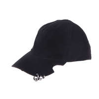 New Fashion Vintage Baseball Cap With Iron Ring For Men Women Cap Duck Tongue Cap With Missing Horns Sunscreen Cap