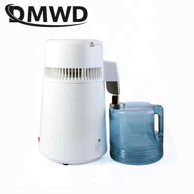 110V/220V Pure Water Distiller Dental Distilled Water Machine Filter 4L Plastics Container Jug Electric Distillation Purifier