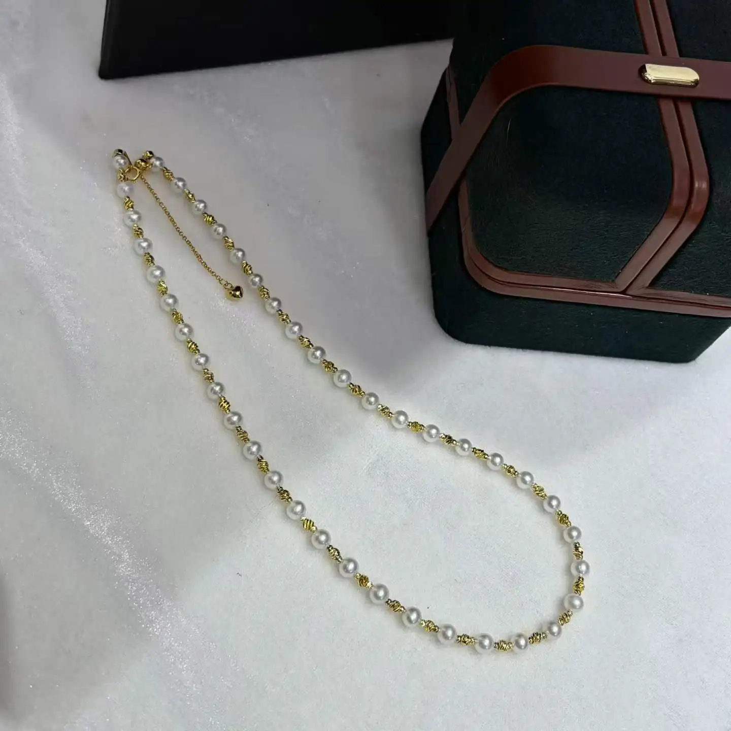

Certificate Freshwater Tiny Pearl 4-5mm Choker Starry Sky 925 Silver Bead Natural Round Pearl Strand Necklace Women Fine Jewelry