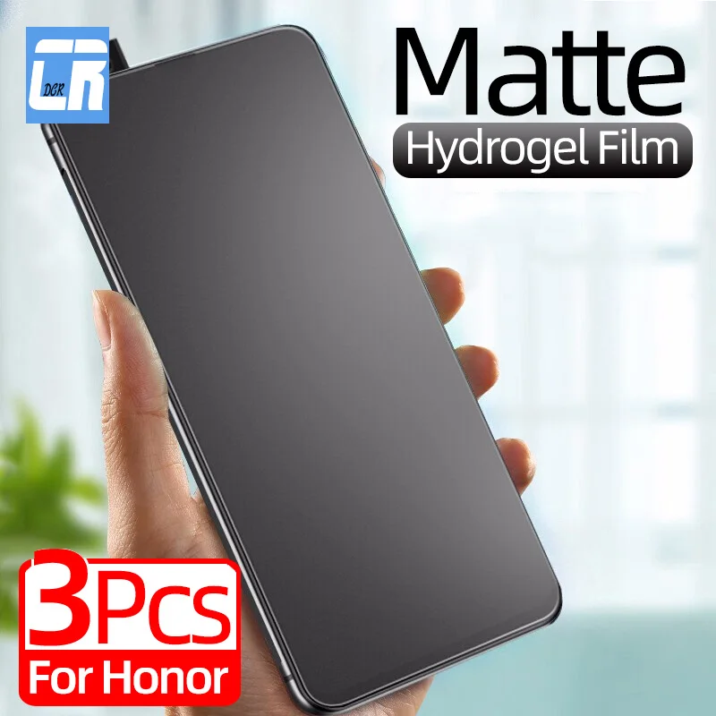 1-3Pcs matte hydrogel film for huawei y9a y9s p smart z y9 prime 2019 screen protector for honor 90 50 20 10i 9x 8x x8 soft film