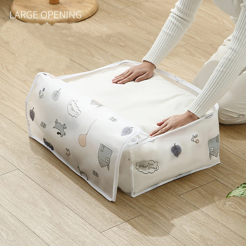جديد 1 قطعة حقيبة تخزين اللحاف متعددة الوظائف الغبار الرطوبة سعة كبيرة صندوق تخزين ملابس حقيبة المنزل تتحرك تنظيم حقيبة #2