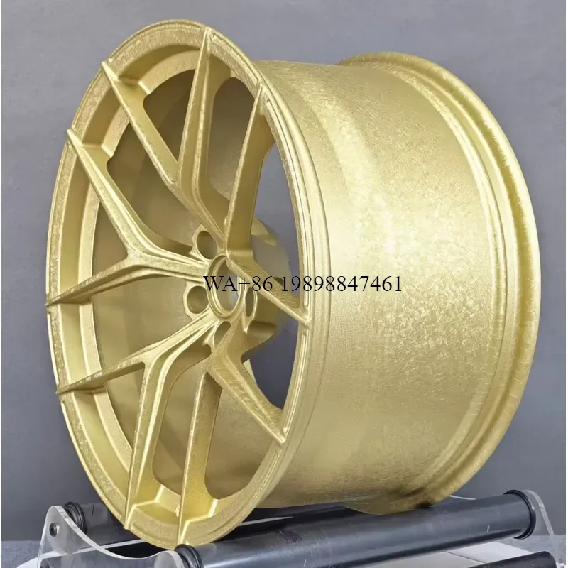 for HZR Aluminium Alloy Forged Multi Spoke Chrome Ice-flower and Carbon-fiber-patterned Replacement Wheels New