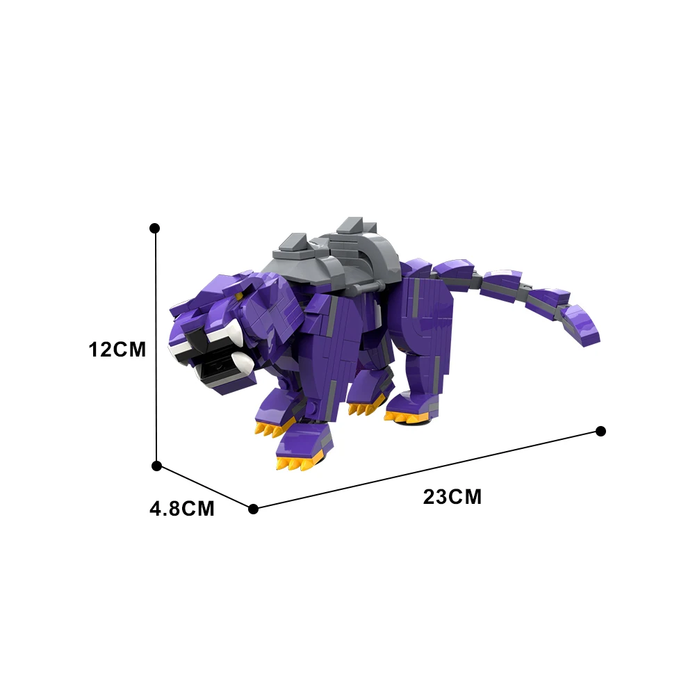 SETBRICKS MOC 마스터 배틀 캣 팬터 빌딩 블록, 영화 크리에이티브 브릭 모델 장난감, 어린이 생일 크리스마스 선물