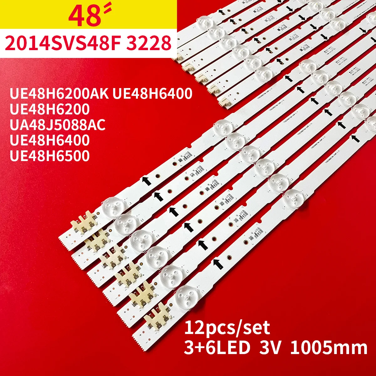 LED Backlight Strip For 2014svs48f ue48h6400 ue48h6200ak d4ge 480dcb r3 ue48h6400aw ue48h6200 ue48h6400ak ue48h6670 UE48H6230