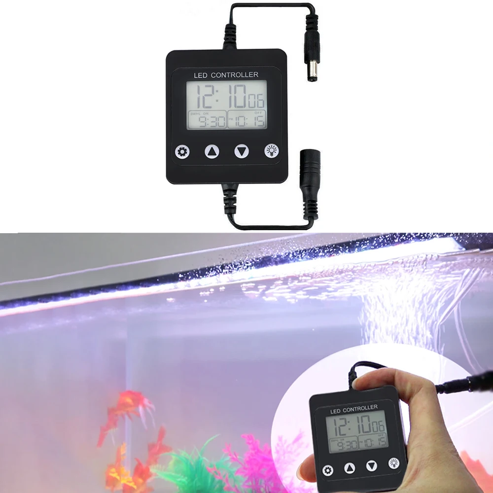 Aquarium LED Light Dimming System Fish Tank Timer Full Spectrum Lighting Controller Dimmer Accessory