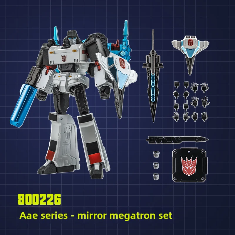 AULDEY AAE Transformers G1 Optimus Prime Starscream Espelho de coroação Soundwave Conjunto de revestimento premium - Presente para meninos e meninas