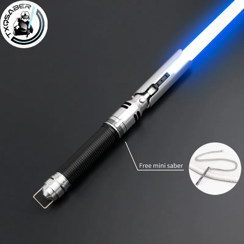 CrucQSA Textures-Sabre laser Cal Kestis Neo, avec poignée en métal, pixel personnalisé, LED, laser, jouets pour enfants