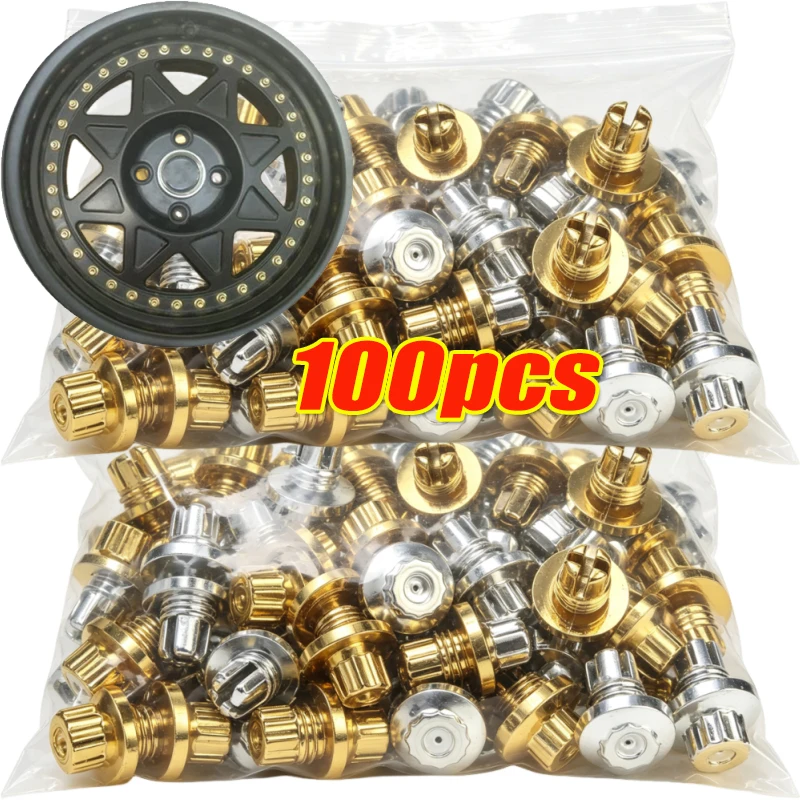 Car Wheel Rivets Tire Rims Cap Replacement Rivets Lip Decor Screw Bolt Auto Accessories Car Wheel Nuts Plastic Spike 1-100pcs
