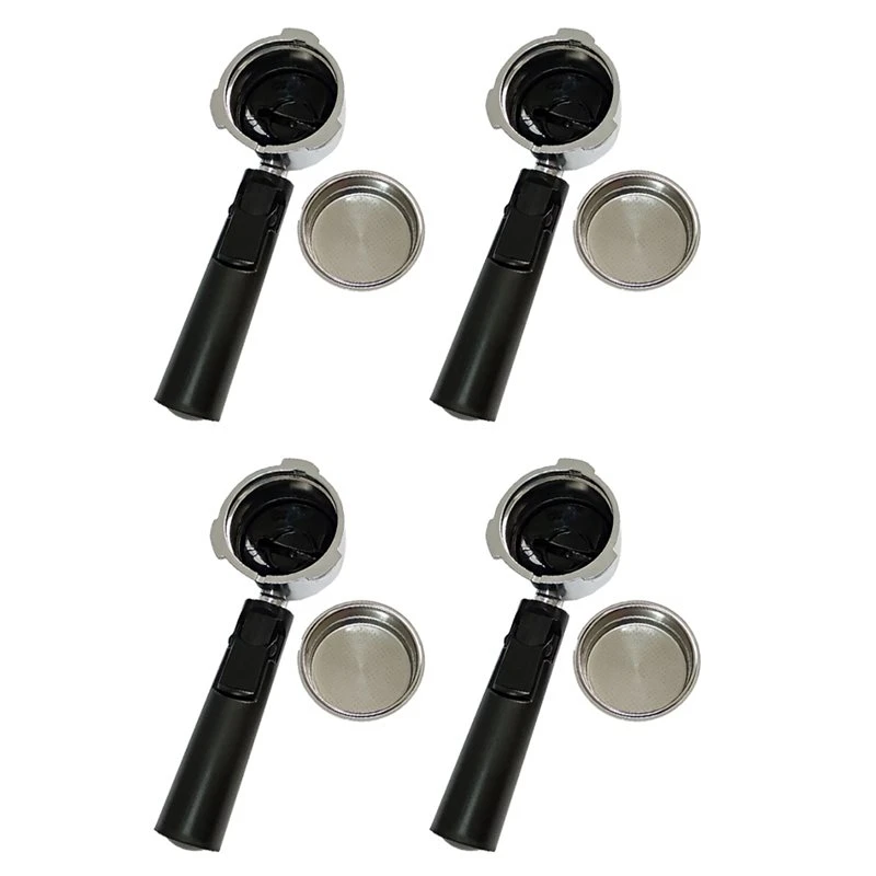 4Pcs 51Mm Bottomless Coffee Reusable Filters Portafilter For Homix Holder 60Mm 15-20Bar For Espresso Coffee Maker Parts