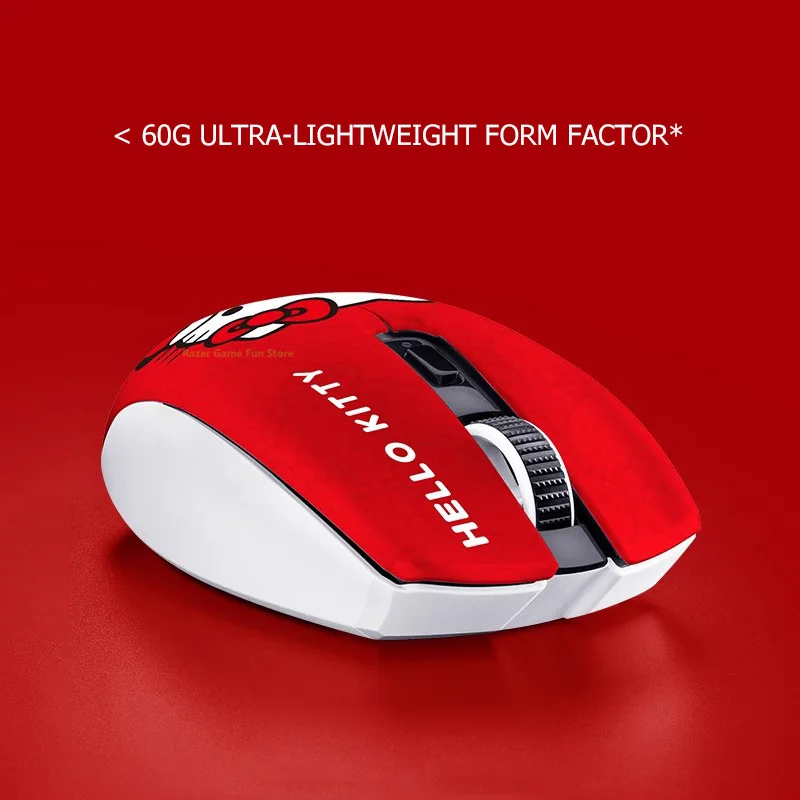 Mouse wireless Razer Sanrio Hello Kitty Bow Edition Mouse da gioco wireless e Bluetooth HyperSpeed Design ultraleggero da 60 g