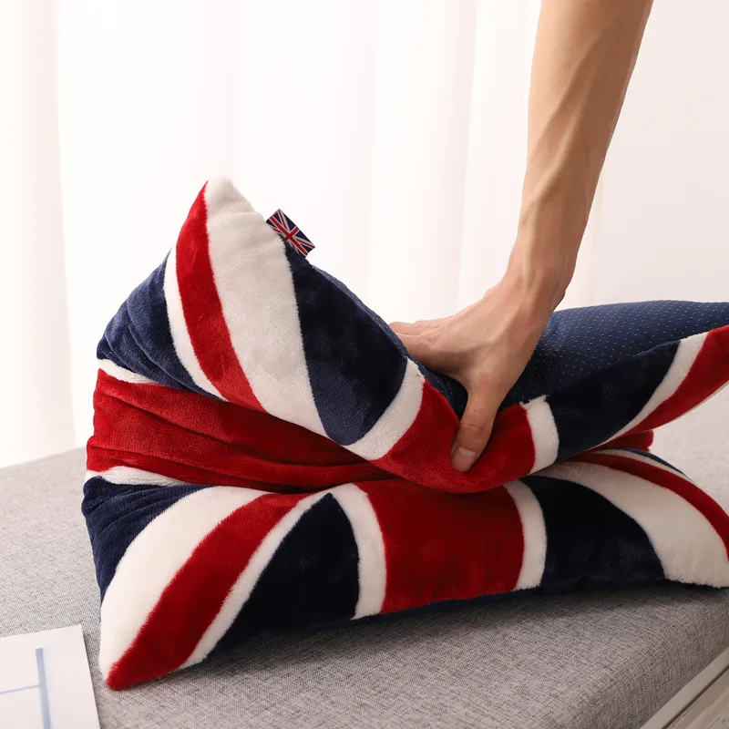 Kissen im britischen Stil zylindrisches beige Kissen im europäischen Stil Erkerfenster britisch beige Flagge Stuhl kissen