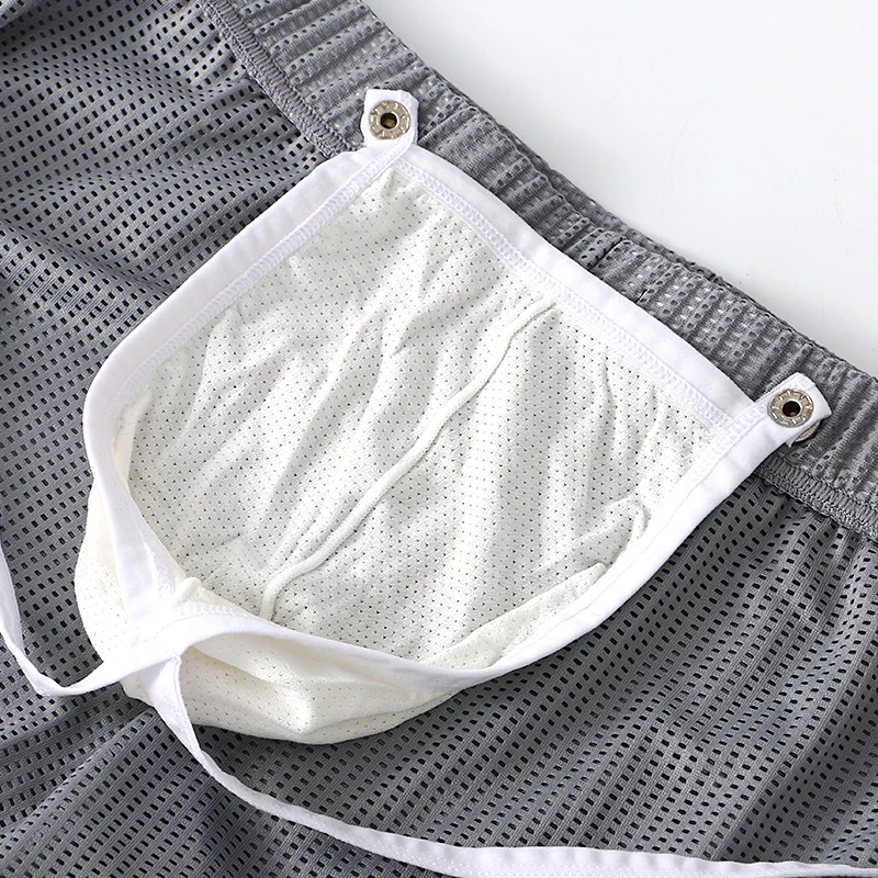 Atmungsaktive Mesh-Boxer für Männer-locker sitzende Sport unterwäsche mit verbessernden Pouch-Pfeils horts